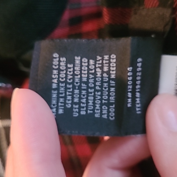 Dark Red Plaid Crop Girls Blazer - Picture 6 of 7